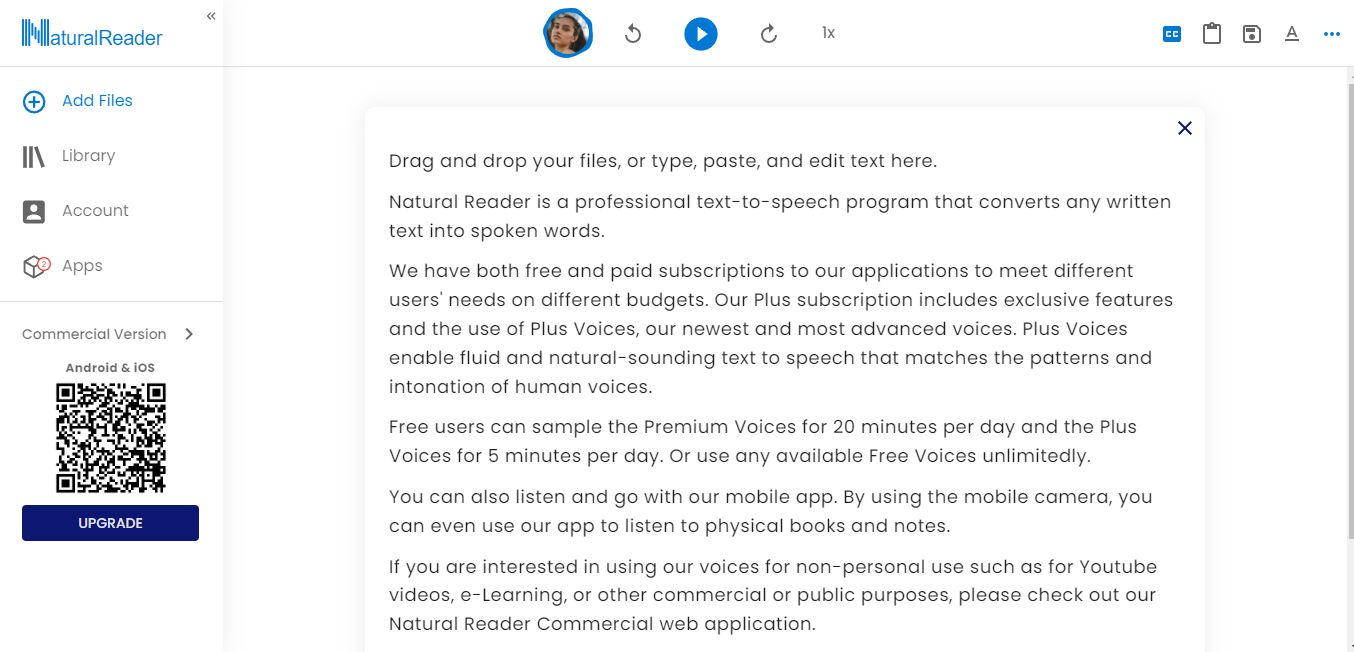 NaturalReader text to speech converter